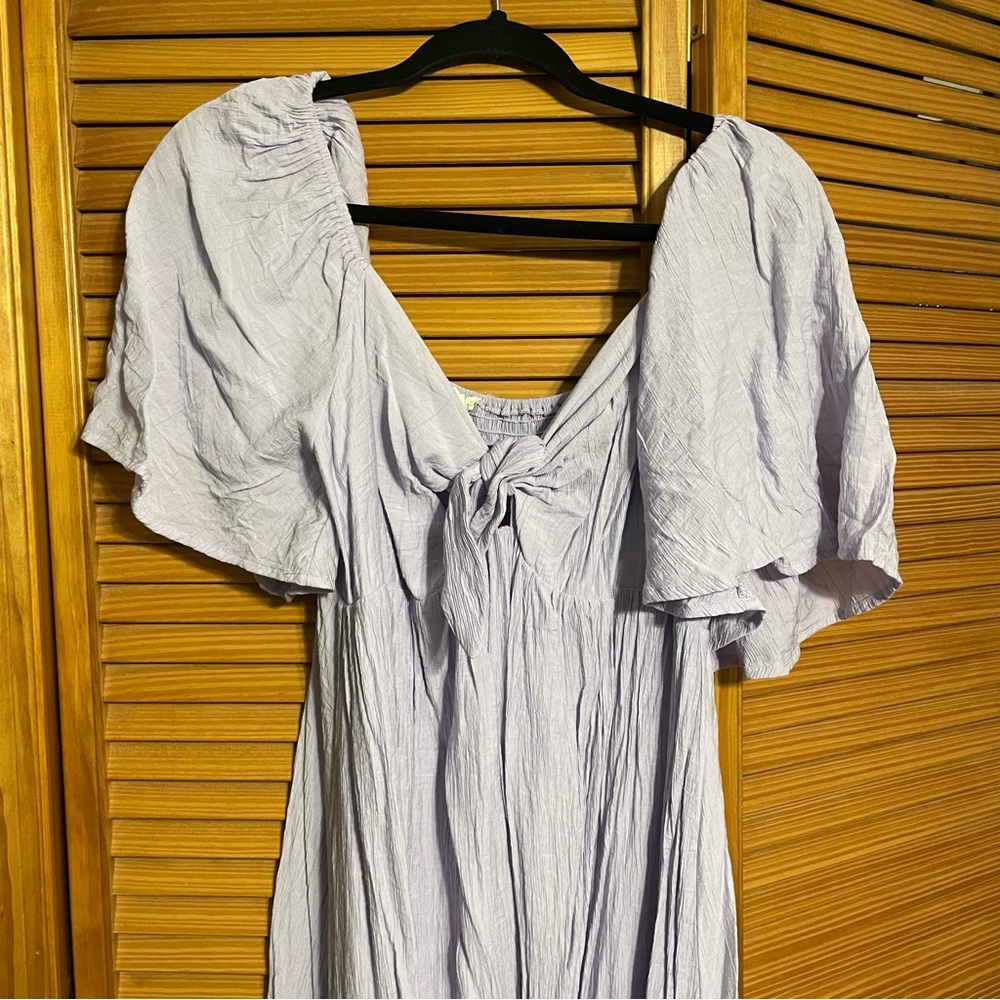 Lavender maternity dress